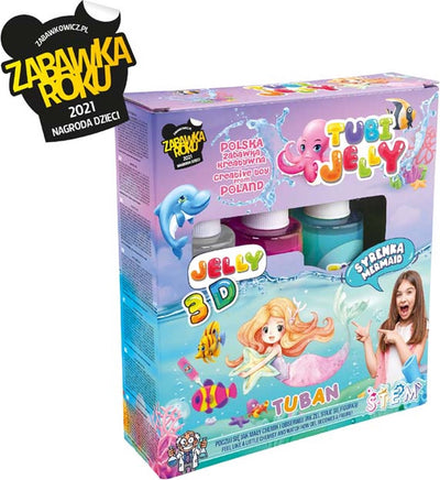 Tuban - set tubi gelatina con 3 colori – sirena