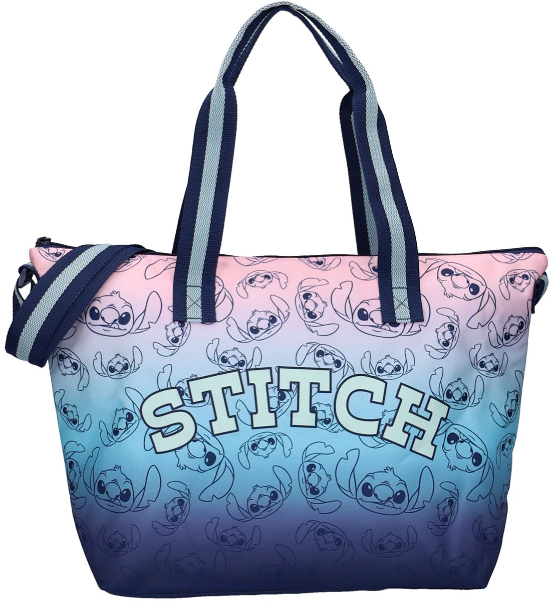 Disney lilo stitch borsa termica disney stitch chill vibes – 32 × 48 × 14 cm – blu rosa