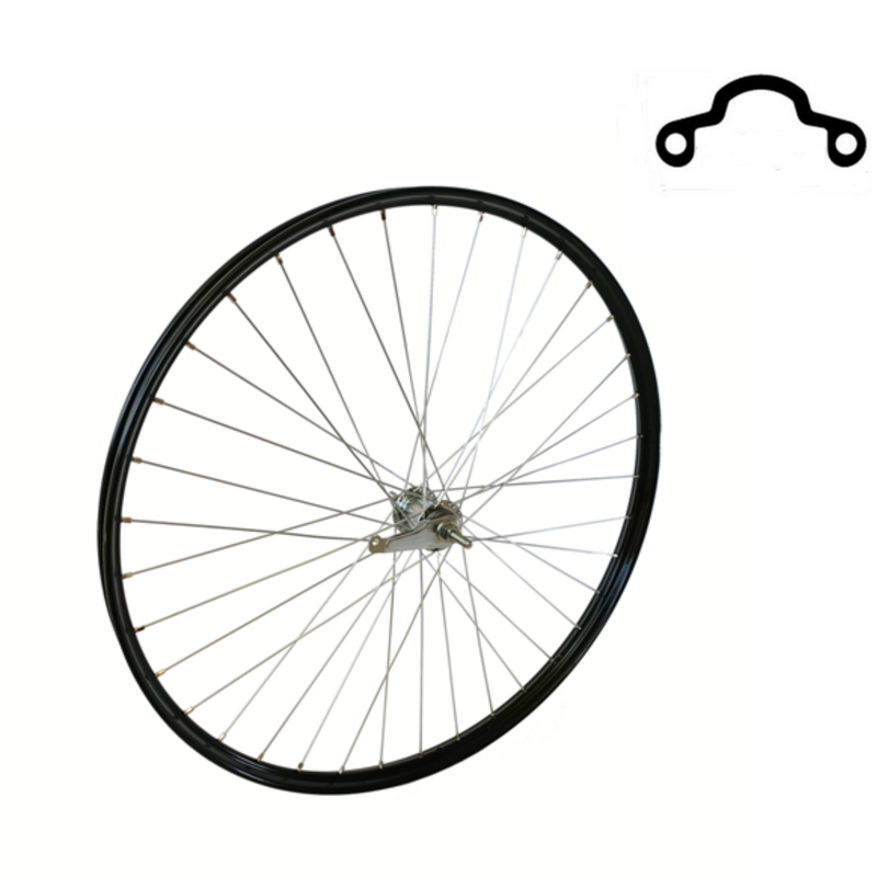 Ruota posteriore Shimano 28x1 1 2 Black, Rimuovi, Spaak 13, Westwood Profile Alluminio