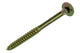 Mack 1017996 - Tornillo para aglomerado con cabeza chapada en amarillo. 18 piezas 6,0 x 80 mm | 5 piezas
