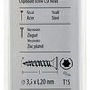 Mack 1018003 - spainplschr.vzkop-automontaje amarillo sat.100 piezas 3,5 x 20 mm | 5 piezas