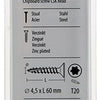 Mack 1018019 - spainplschr.vzkop-automontaje chapado en amarillo 25 piezas 4,5 x 60 mm | 5 piezas