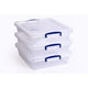 Caja de almacenamiento con tapa cajas realmente útiles 10.5ccb-pk3 10.5 l transparente
