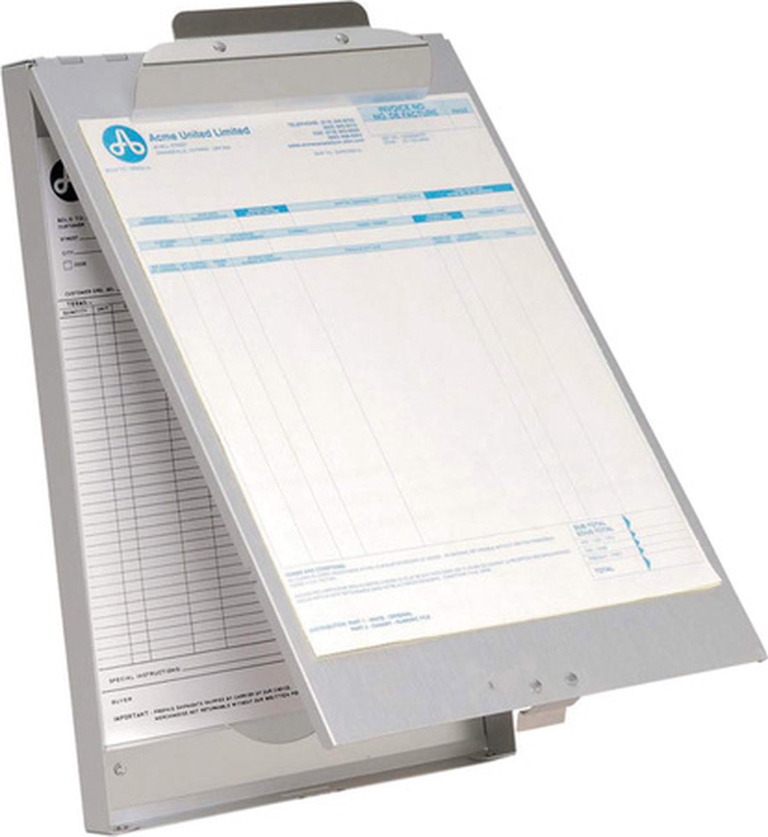 Appunti Westcott - con vano portaoggetti - alluminio - a4 - ac-e17003