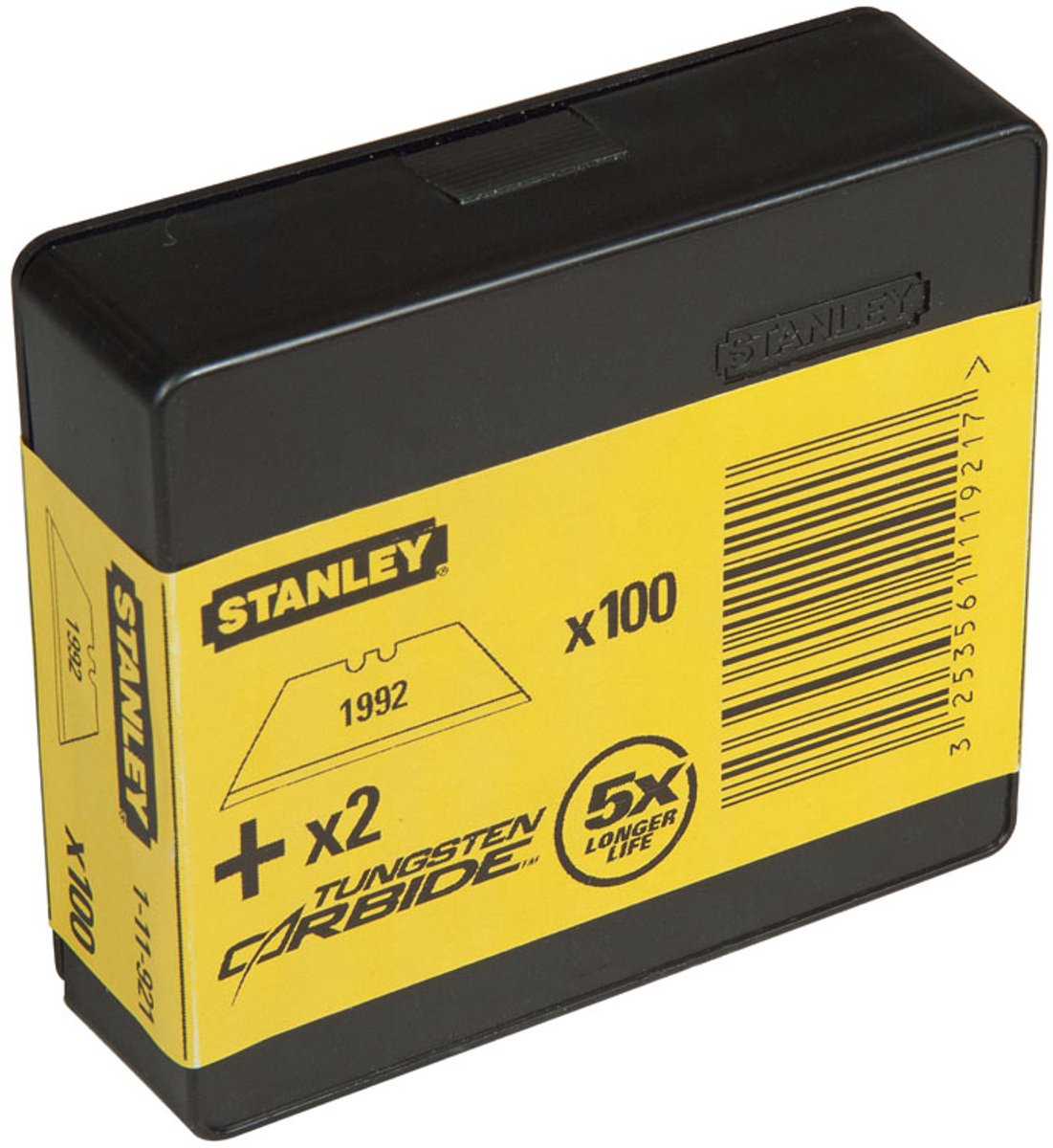 Lame di ricambio per utensili manuali Stanley 1992 senza fori - Dispenser da 100 pezzi - 8-11-921 - 8-11-921