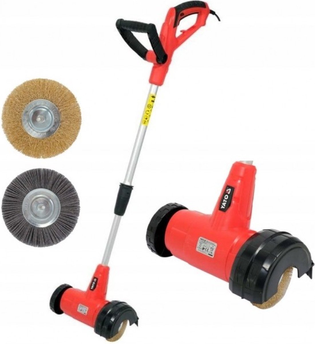 Spazzola elettrica per erbacce Yato - pulisci giunti - 400w - ø11 cm - incluse 2 spazzole