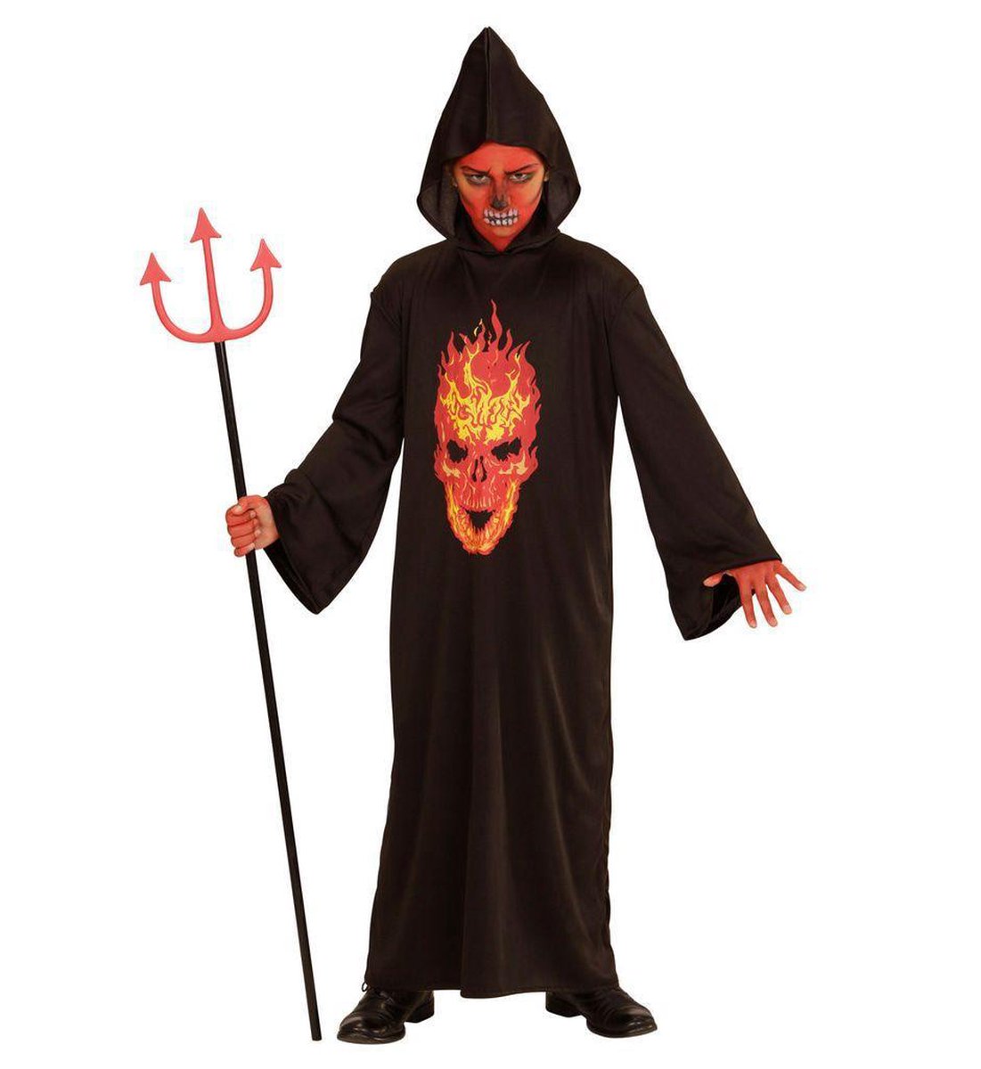 Costume da diavolo scheletro di Widmann