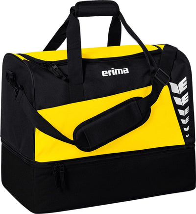 Borsa sportiva Erima six Wings (piccola) con scomparto inferiore - giallo nero | taglia: s
