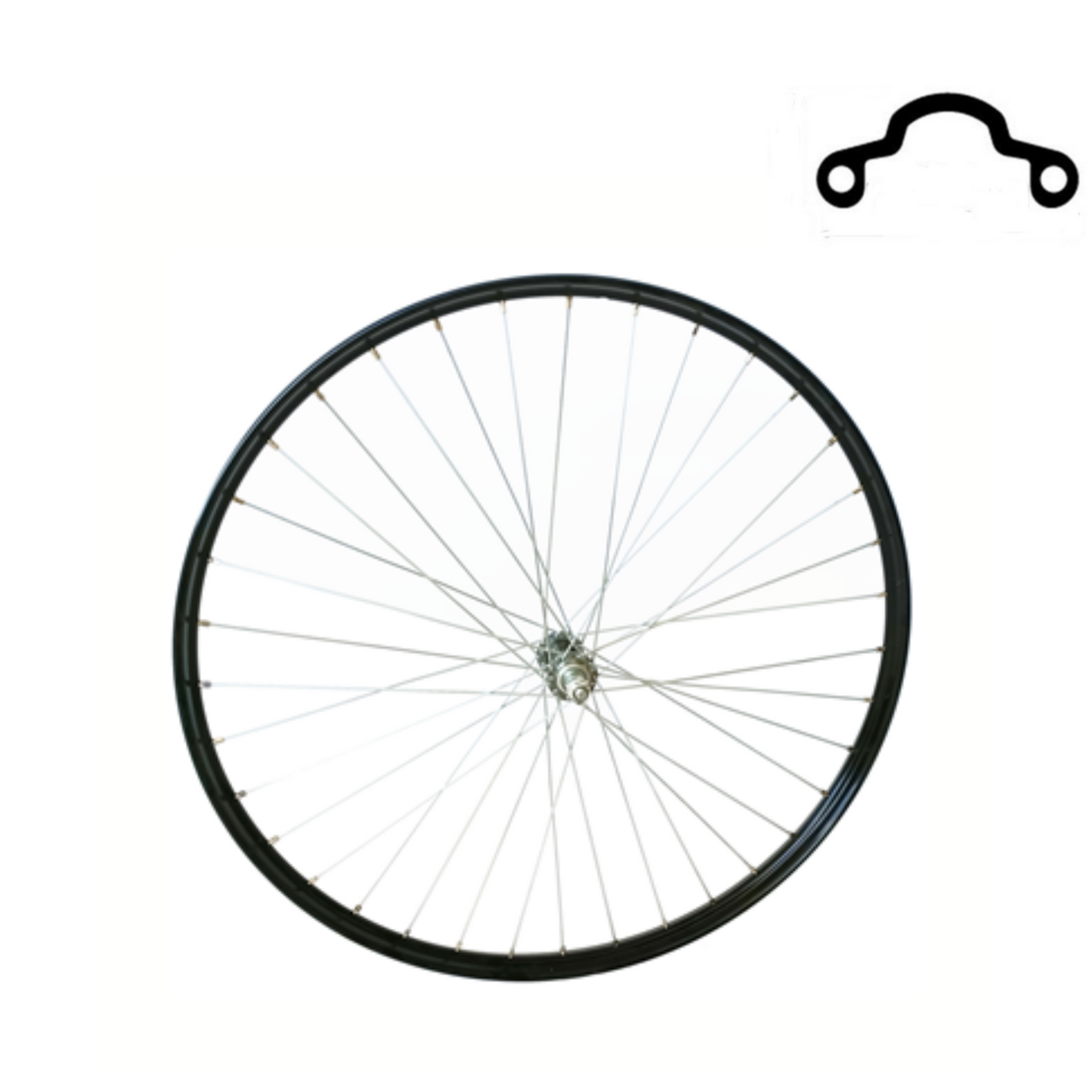 Ruota anteriore 28x1 1 2 bordo in alluminio profilo nero, Westwood