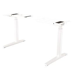 Fellowes sit-stand desk 97470 white steel