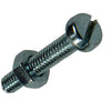 Mack 1018091 - cilindro de tornillo metálico. cabeza + tuerca plateada 55 piezas m4 x 20 mm | 5 piezas
