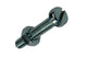 Mack 1018091 - cilindro de tornillo metálico. cabeza + tuerca plateada 55 piezas m4 x 20 mm | 5 piezas