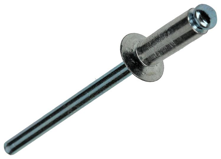 Mack 1020315 - 80 graffe cieche alluminio 4.0x12mm | 5 pezzi