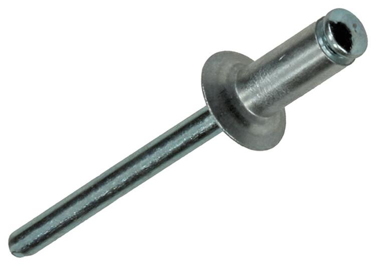 Mack 1020318 - 70 grapas ciegas aluminio 4.8x12mm | 5 piezas