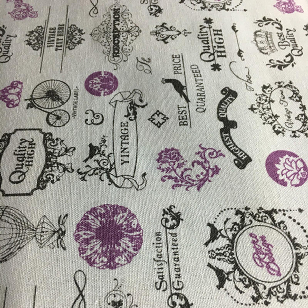 Vaessen creative • fabric printed cotton 50x70cm vintage