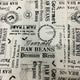 Vaessen creative • fabric printed cotton 50x70cm raw beans