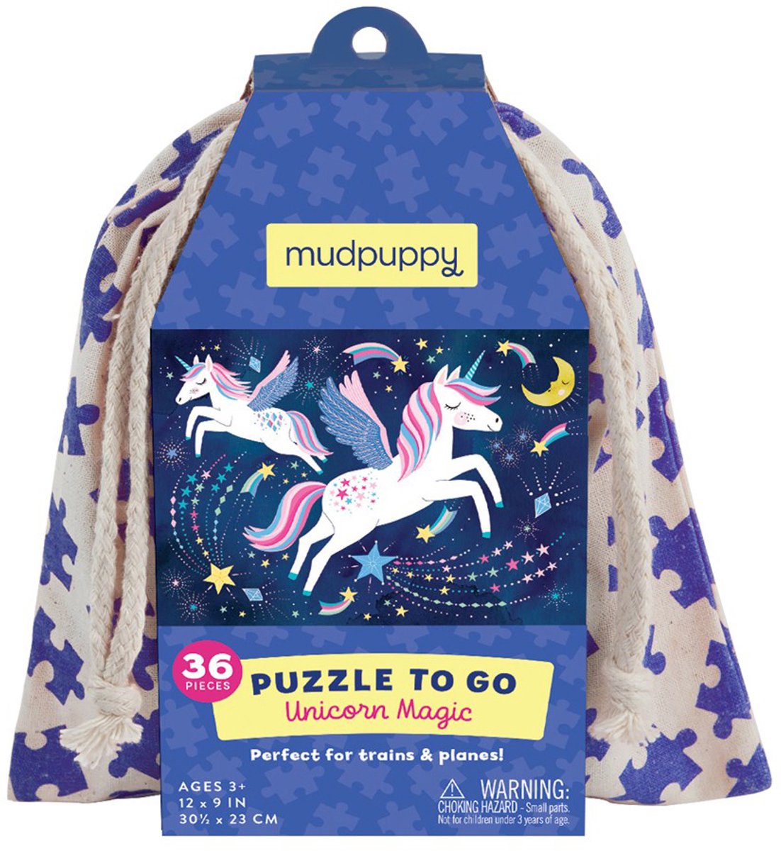 Puzzle Mudpuppy in movimento - unicorno magico - 30,5x23 cm - 36 pezzi - 3 anni