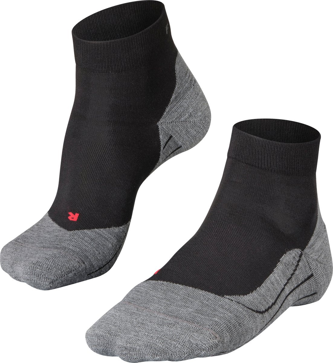 Falke ru4 short anti-blaar katoen functioneel materiaal hardloopsokken heren zwart - maat 42-43