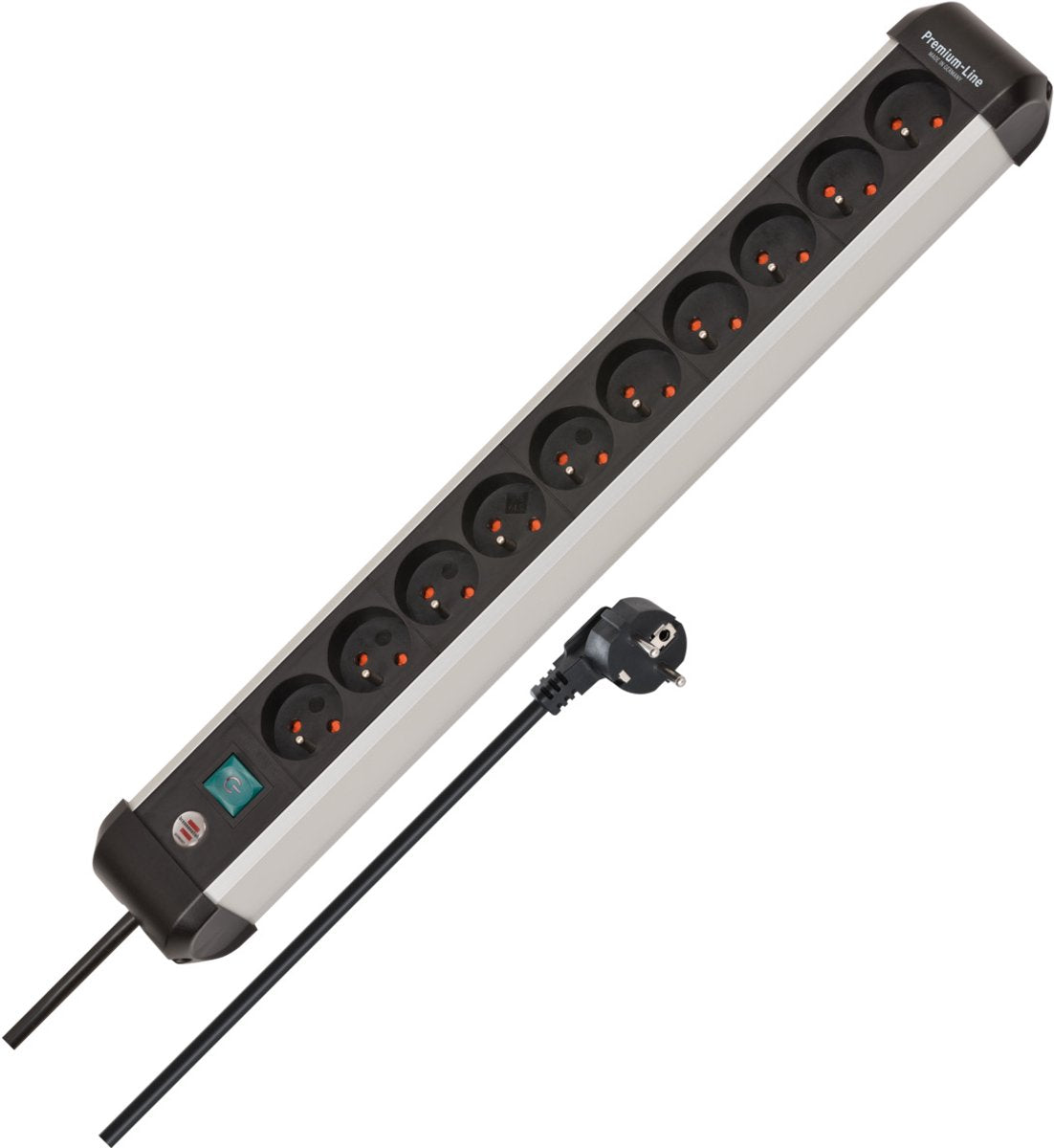 Presa Brennerstuhl premium-alu-line 10 vie 3 m h05vv-f 3g1,5 pin terra