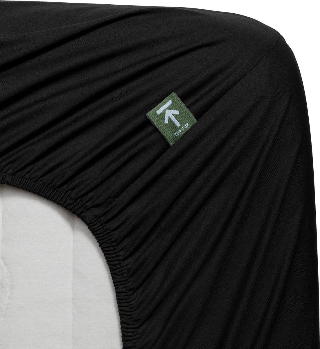 Beddinghouse - cotone percalle - lenzuolo con angoli topper - 180x220 cm - nero