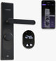 Loqed touch smart lock - slim deurslot - met smart home integratie - bridge, cilinder codetoegang - zwart