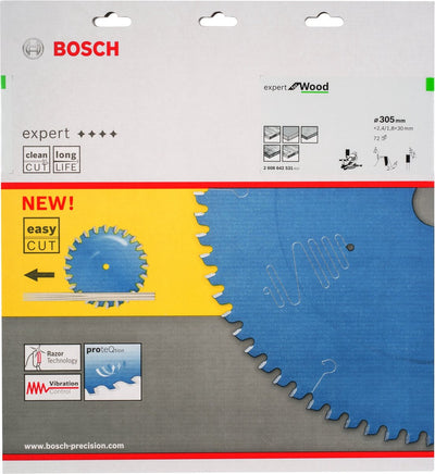 Bosch - circular saw blade expert for wood 305 x 30 x 2.4 mm, 72