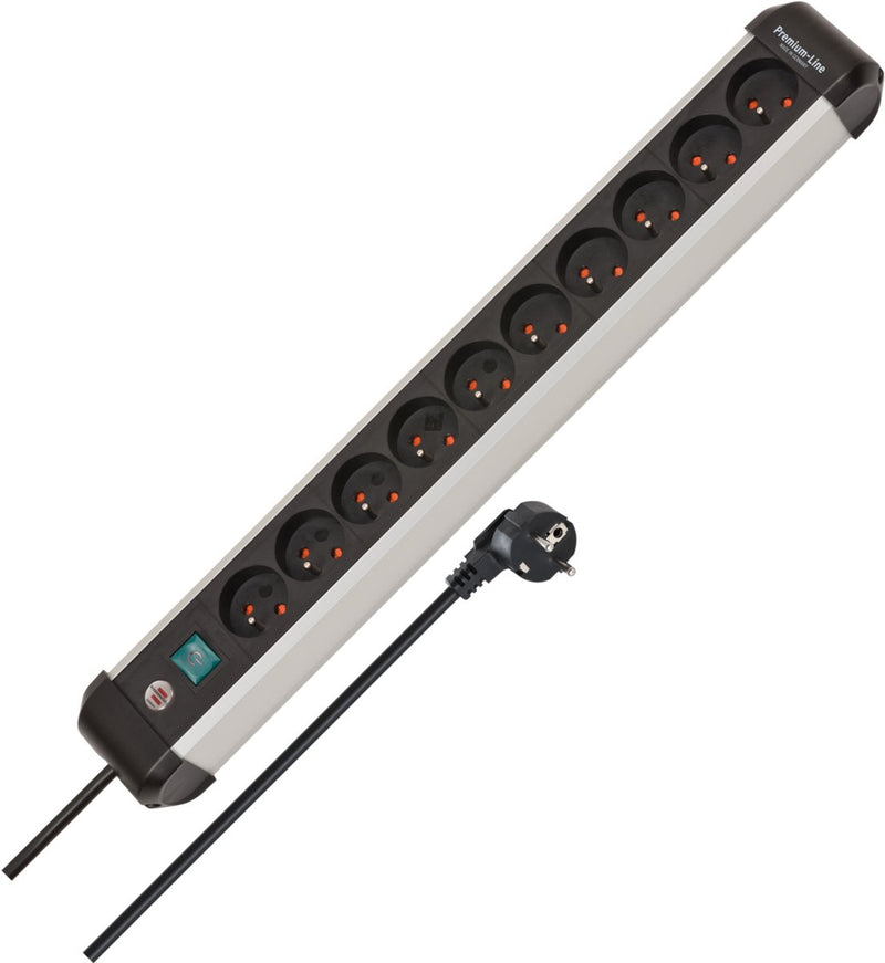 Presa Brennerstuhl premium-alu-line 10 vie 3 m h05vv-f 3g1,5 pin terra