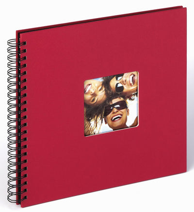 Walther sa-110-r fun - spiraal album - formaat 30 x 30 cm - rood