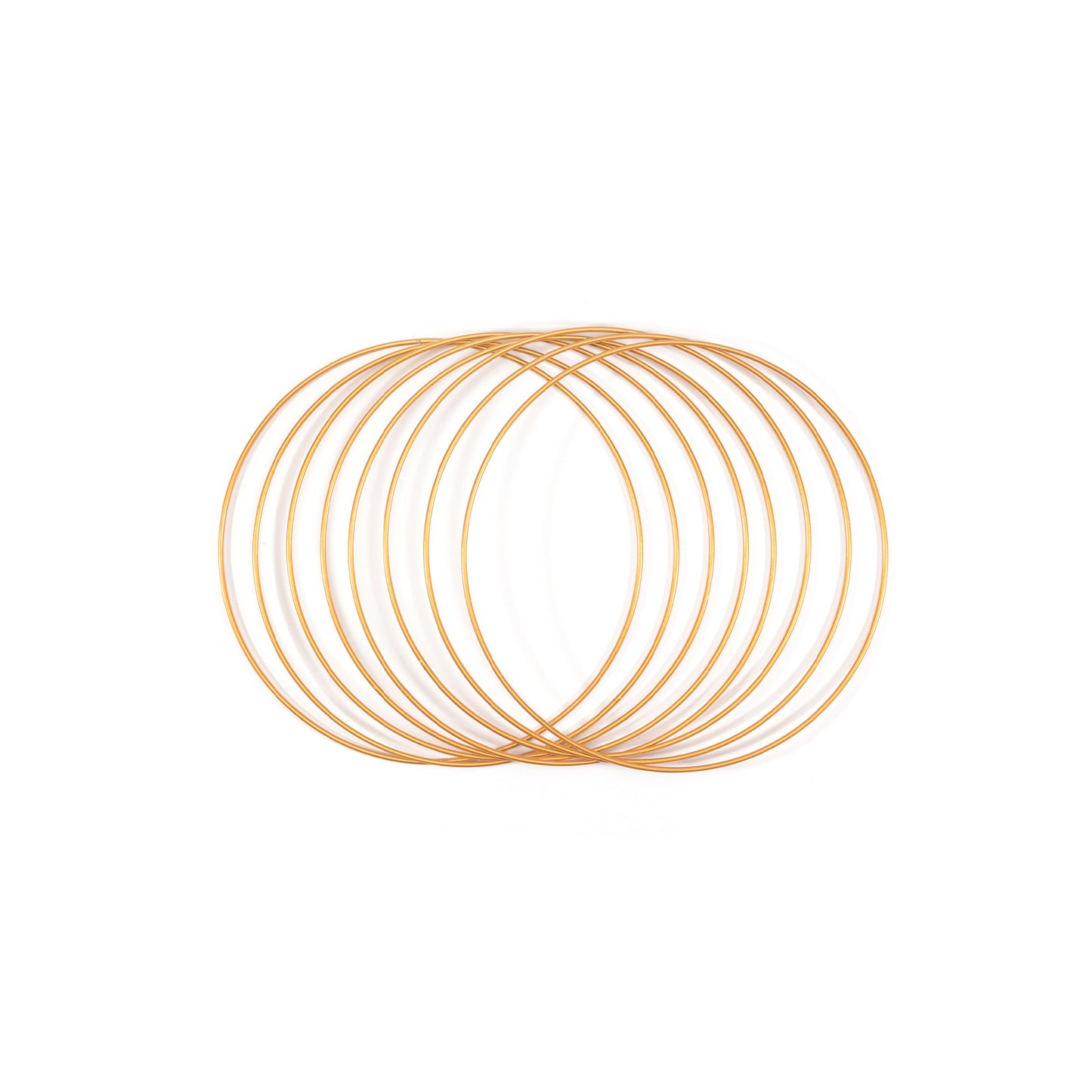 Vaessen creative • juego de anillos de metal ø20cm 3mm oro 8x