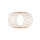 Vaessen creative • juego de anillos de metal ø20cm 3mm oro antiguo 8x