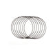 Vaessen creative • juego de anillos de metal ø20cm 3mm negro 8x