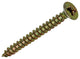 Mack 1020080 - tornillo para aglomerado con cabeza amarilla con 200 piezas 3,0 x 30 mm | 5 piezas