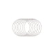 Vaessen creative • juego de anillos de metal ø10cm 3mm plata 8x