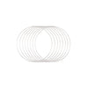 Vaessen creative • set anelli di metallo ø20cm 3mm argento 8x