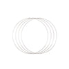 Vaessen creative • metalen ringen set ø25cm 3mm zilver 4x