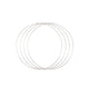 Vaessen creative • metalen ringen set ø25cm 3mm zilver 4x