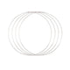 Vaessen creative • juego de anillos de metal ø30cm 3mm plata 4x