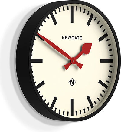Reloj de pared universal de ferrocarril Newgate negro 43cm