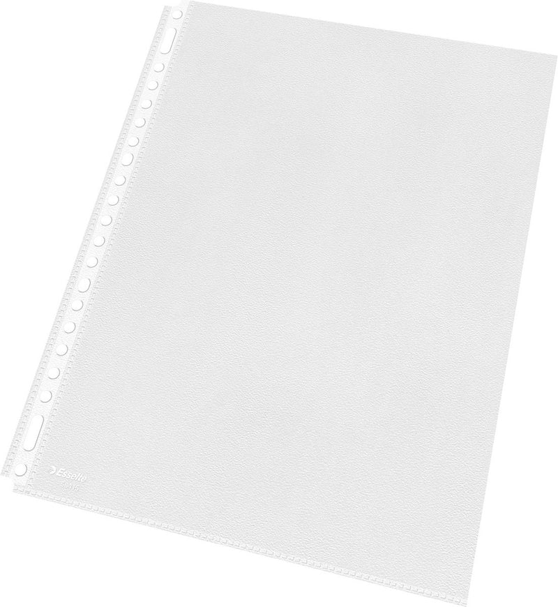 Esselte show bag a4 - 30% material reciclado preconsumo - pp - 100 piezas - transparente