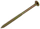 Mack 1020098 - tornillo para aglomerado con cabeza amarilla con 200 piezas 4,0 x 70 mm | 2 piezas