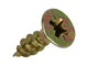 Mack 1020099 - tornillo para aglomerado con cabeza amarilla con 200 piezas 4,5 x 16 mm | 5 piezas
