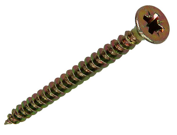 Mack 1020105 - tornillo para aglomerado con cabeza amarilla con 200 piezas 4,5 x 45 mm | 3 piezas