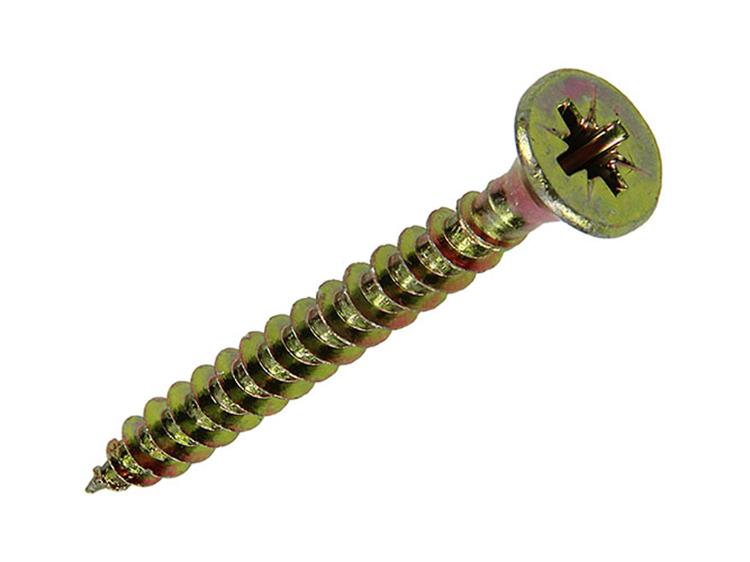 Mack 1020114 - tornillo para aglomerado con cabeza amarilla con 200 piezas 5,0 x 45 mm | 3 piezas