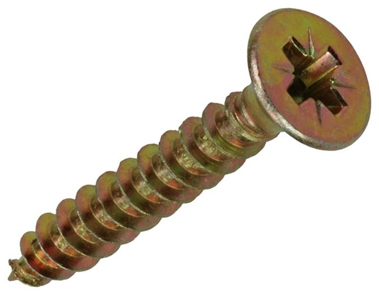 Mack 1020121 - tornillo para aglomerado con cabeza amarilla con 100 piezas 6,0 x 40 mm | 5 piezas
