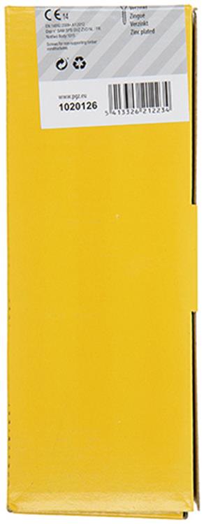 Mack 1020126 - tornillo para aglomerado con cabeza amarilla con 100 piezas 6,0 x 90 mm | 1 pieza