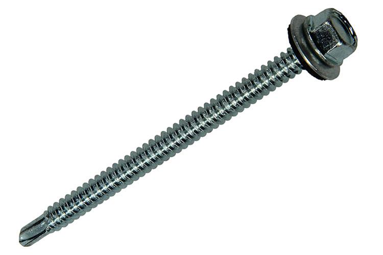 Mack 1020190 - tornillo autoperforante cabeza hexagonal EPDM-vz 75uds 6,3 x 90 mm | 1 pieza
