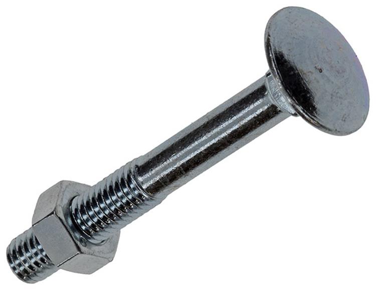 Mack 1020193 - perno madera + tuerca galvanizada 40 stm5 x 40 mm | 5 piezas