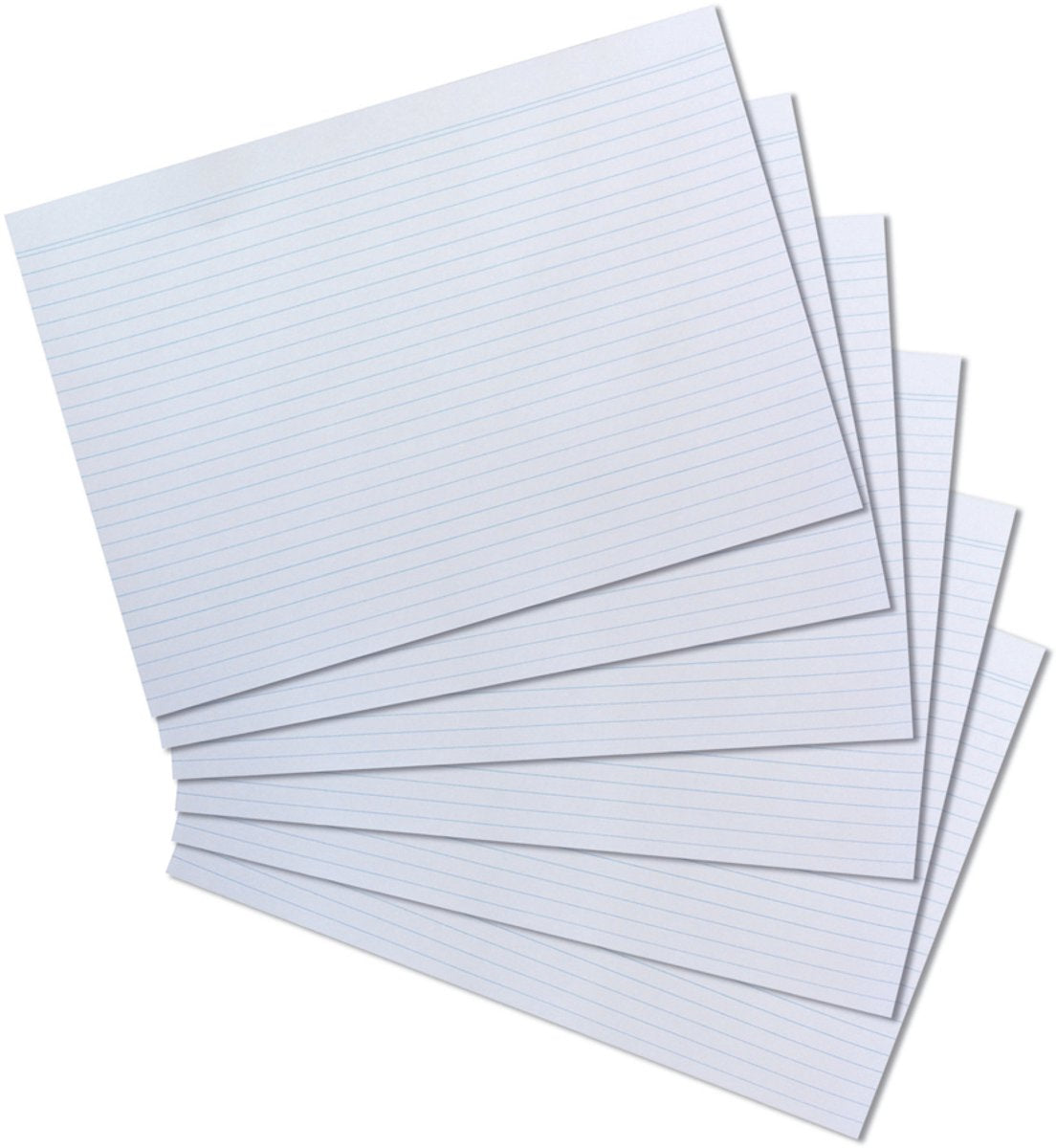 Schede Herlitz - DIN A4 - a righe - bianche - 100 pz.