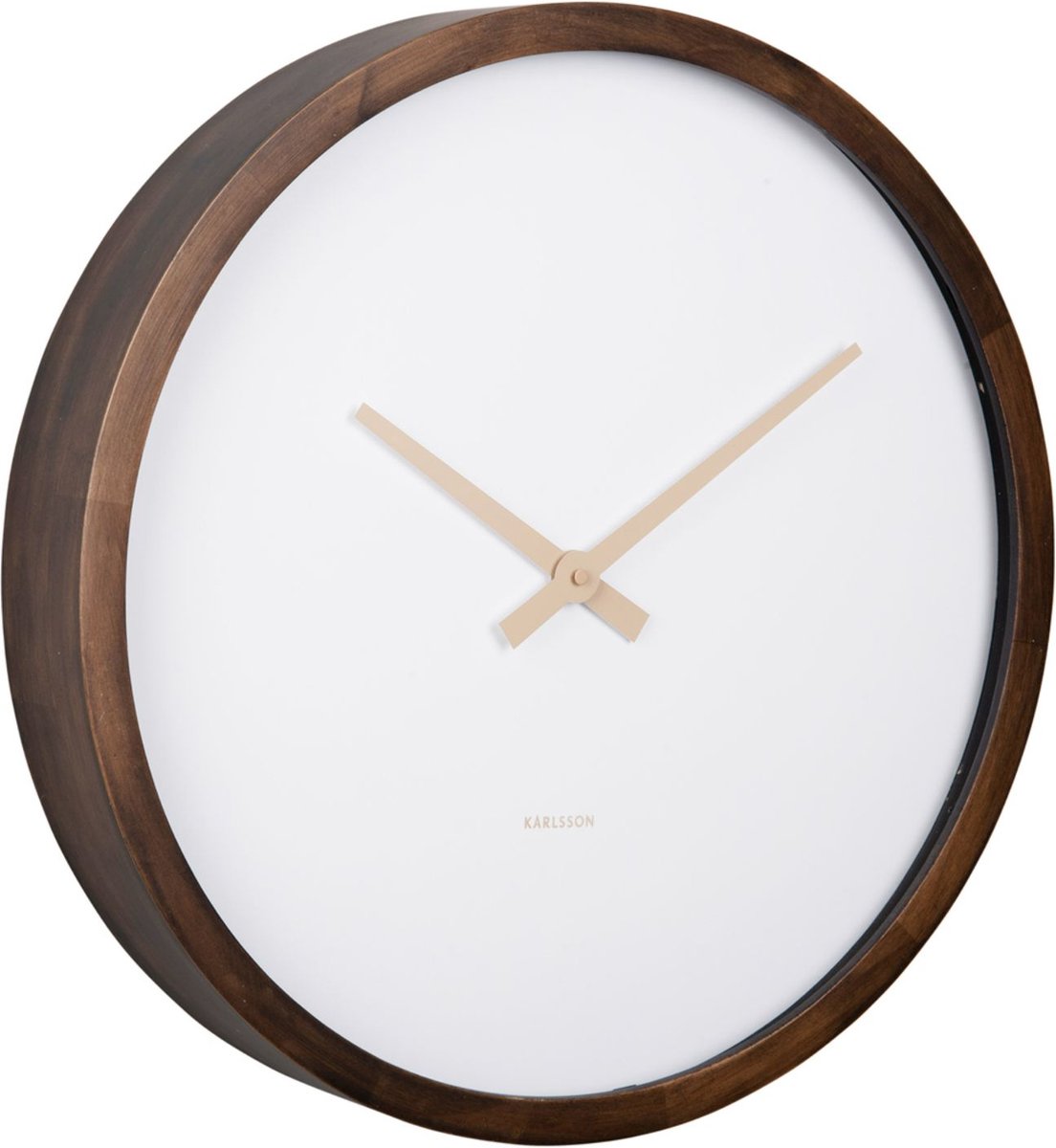 Karlsson wall clock ancho large - brown - ø50cm - modern wall clock