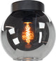 Lampada da soffitto Eglo centara - e27 - ø 20 cm - vetro fumè nero